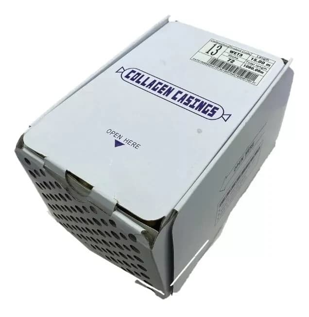 Collagen Casings Dry 16mm / 50ft for stuffing 744 Lb 6480 sausages 73 sticks 5