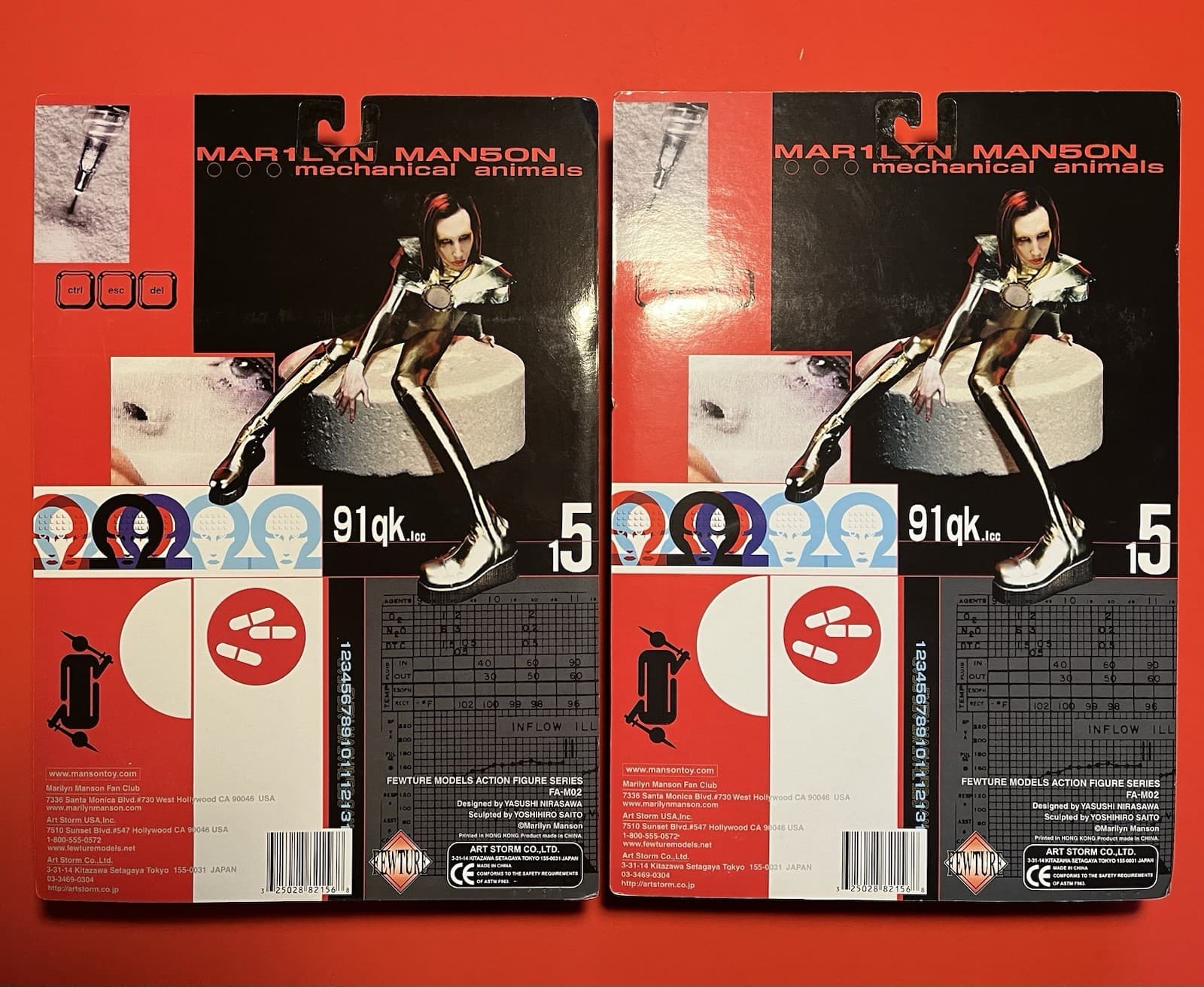 MARILYN MANSON Mechanical Animals Omega figures RARE purple & Japan version MINT 2