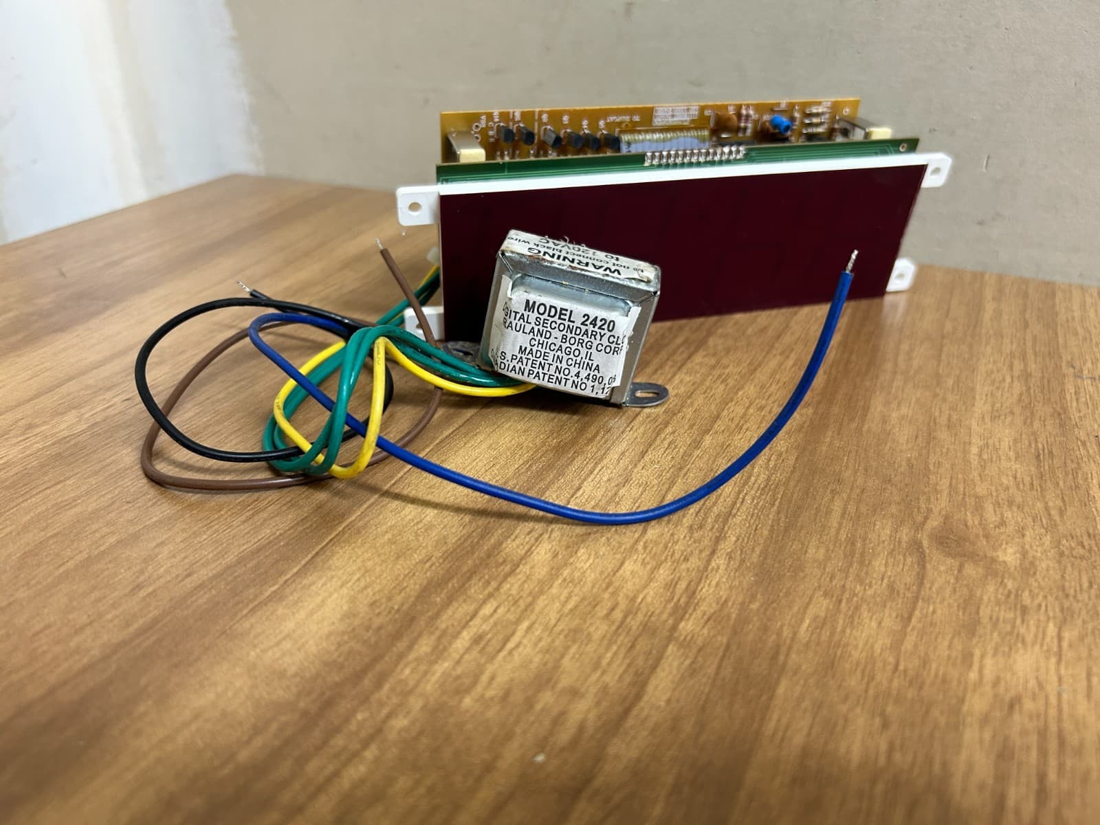 Rauland Borg 2420A Digital Clock Timer Module w/ Transformer Power 2