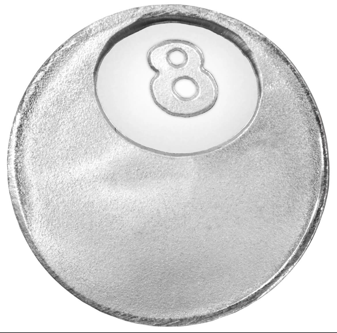 1g gram .999 Fine Silver 8 Ball 