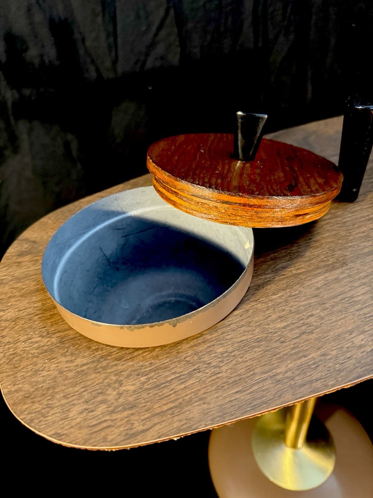 Vintage MCM MidCentury Modern Eames Era Smokers/Ashtray Stand Table 20 X 20 X 10 4