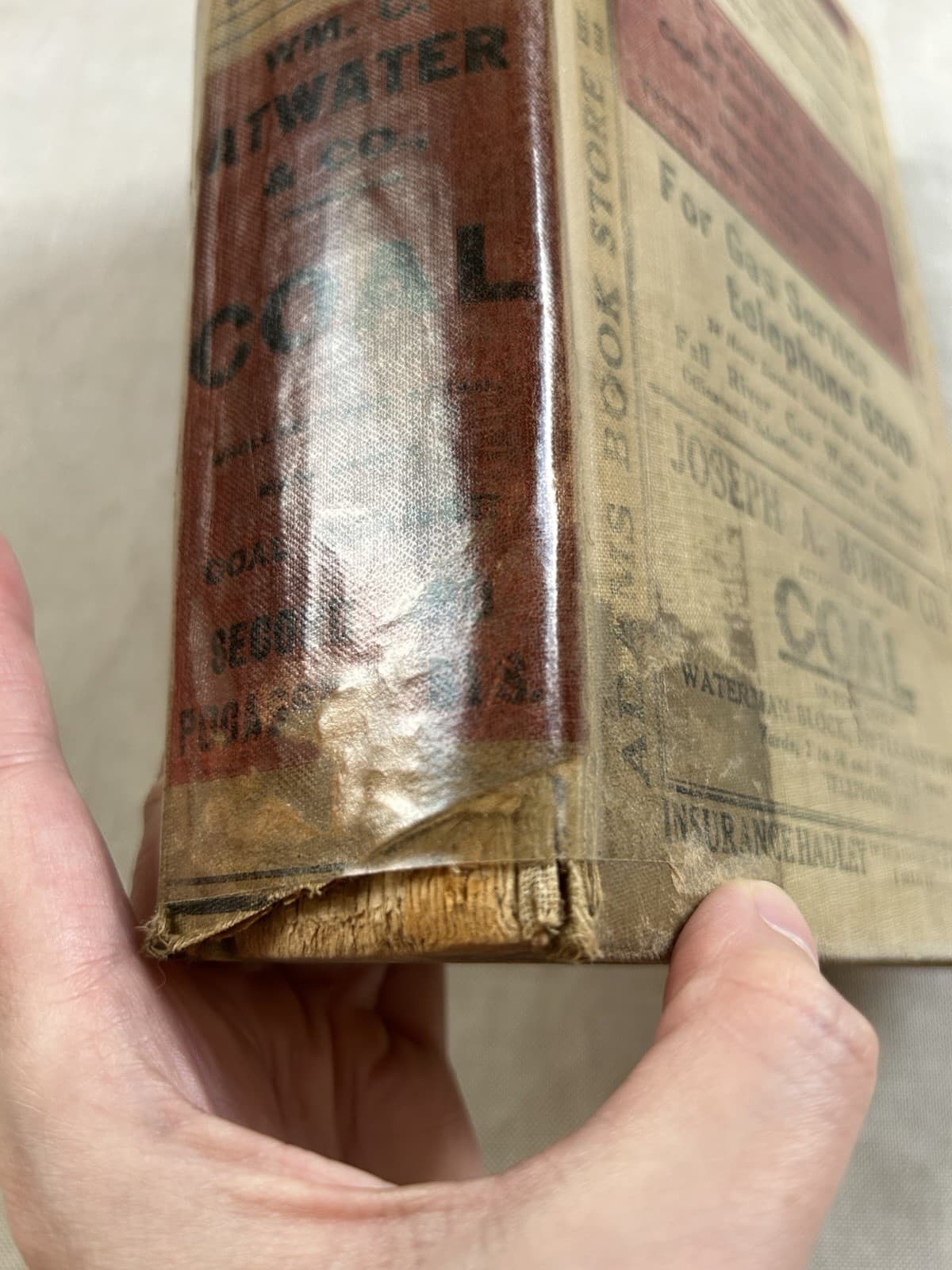 1929 FALL RIVER MA City Directory Genealogy Business Listings Local History Vtg 3