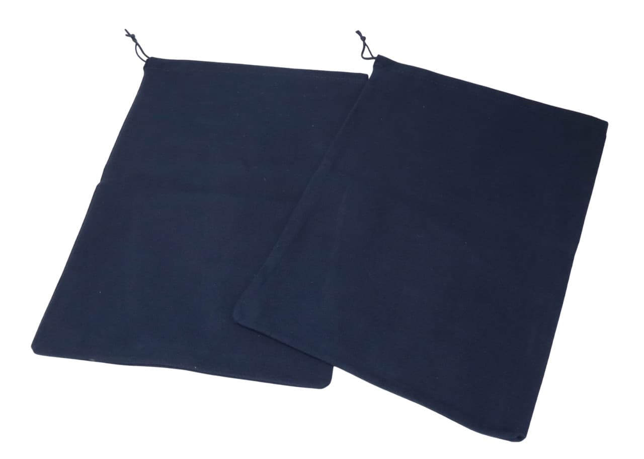 SUITSUPPLY Shoes Bag Unisex ONE SIZE Pair 2 Piece Dust bag Logo Navy Blue 4