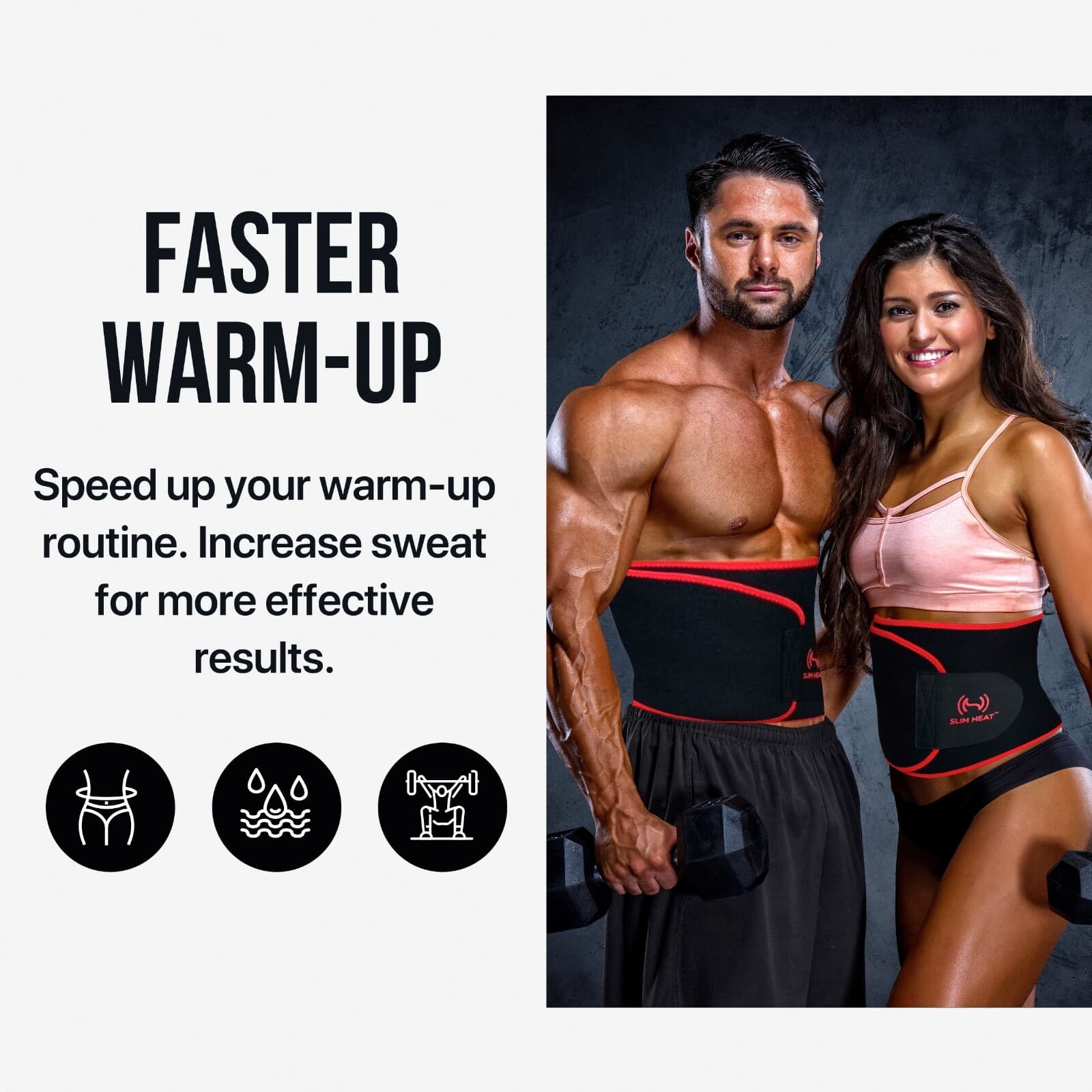 Waist Trimmer for Women and Men - Sweat and Lose Water Weight Faster 3