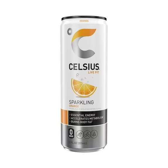 Celsius Sparkling Orange Energy Drink, 12 fl oz
