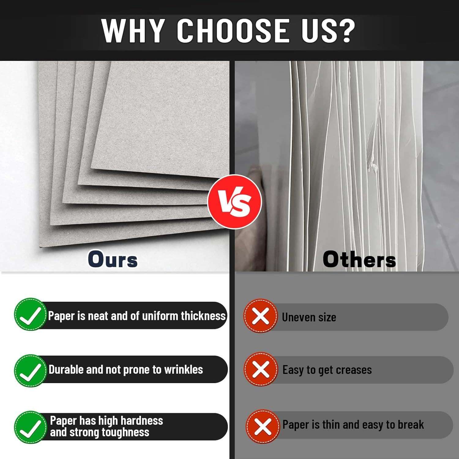 10 Chipboard Sheets 8.5 X 11", 22Pt  Board for Bookbinding, Cardboard for Crafts 4