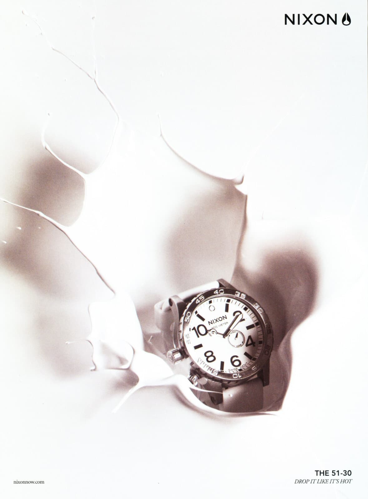 NIXON WATCH MAGAZINE promo ad #01 2008 "NOT A WATCH"