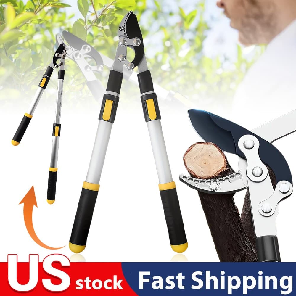 New Extendable Anvil Loppers Tree Trimmer Telescopic Heavy Duty Branch Cutter US