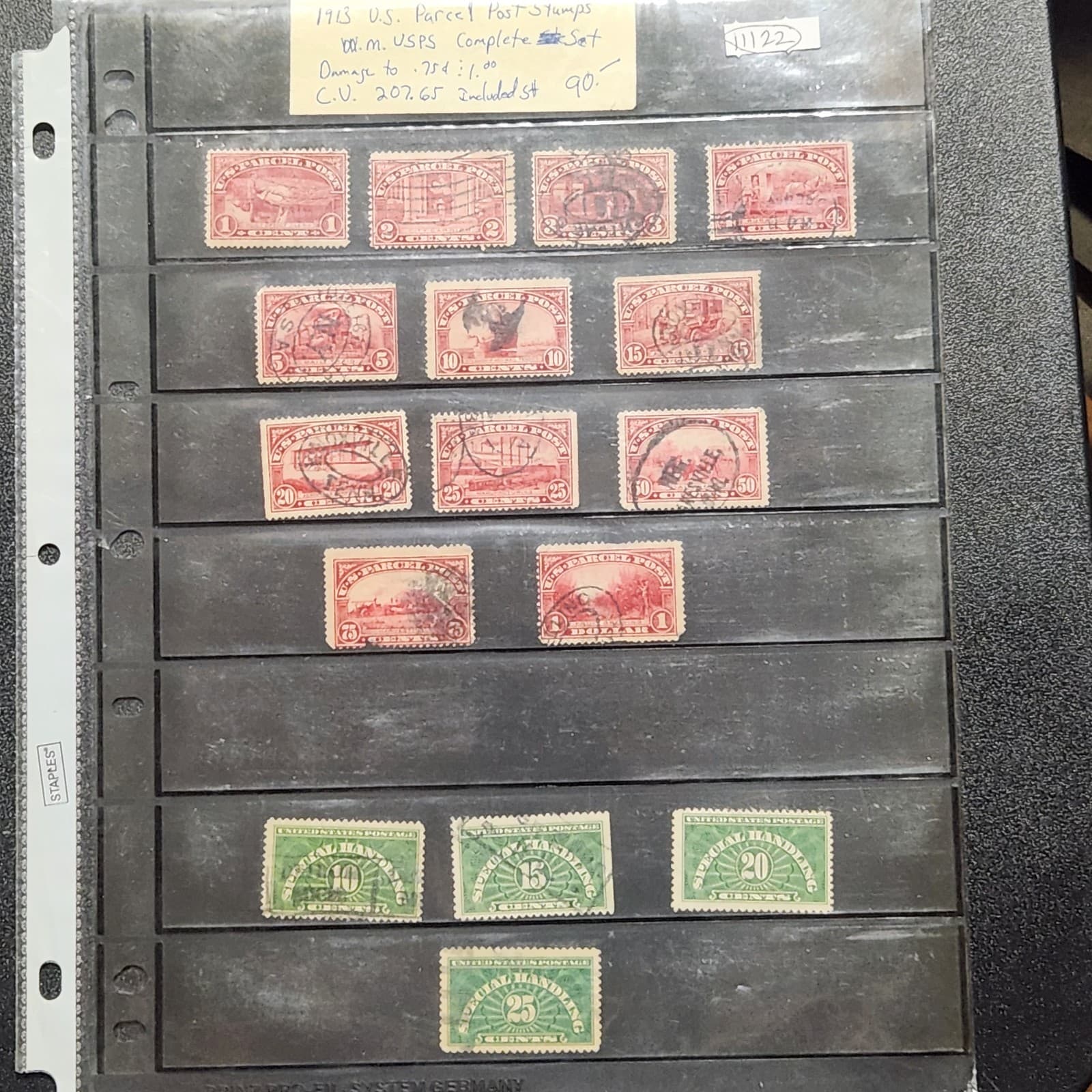 United States Parcel Post and Special Handling Sets - CV $200 - Lot #11122