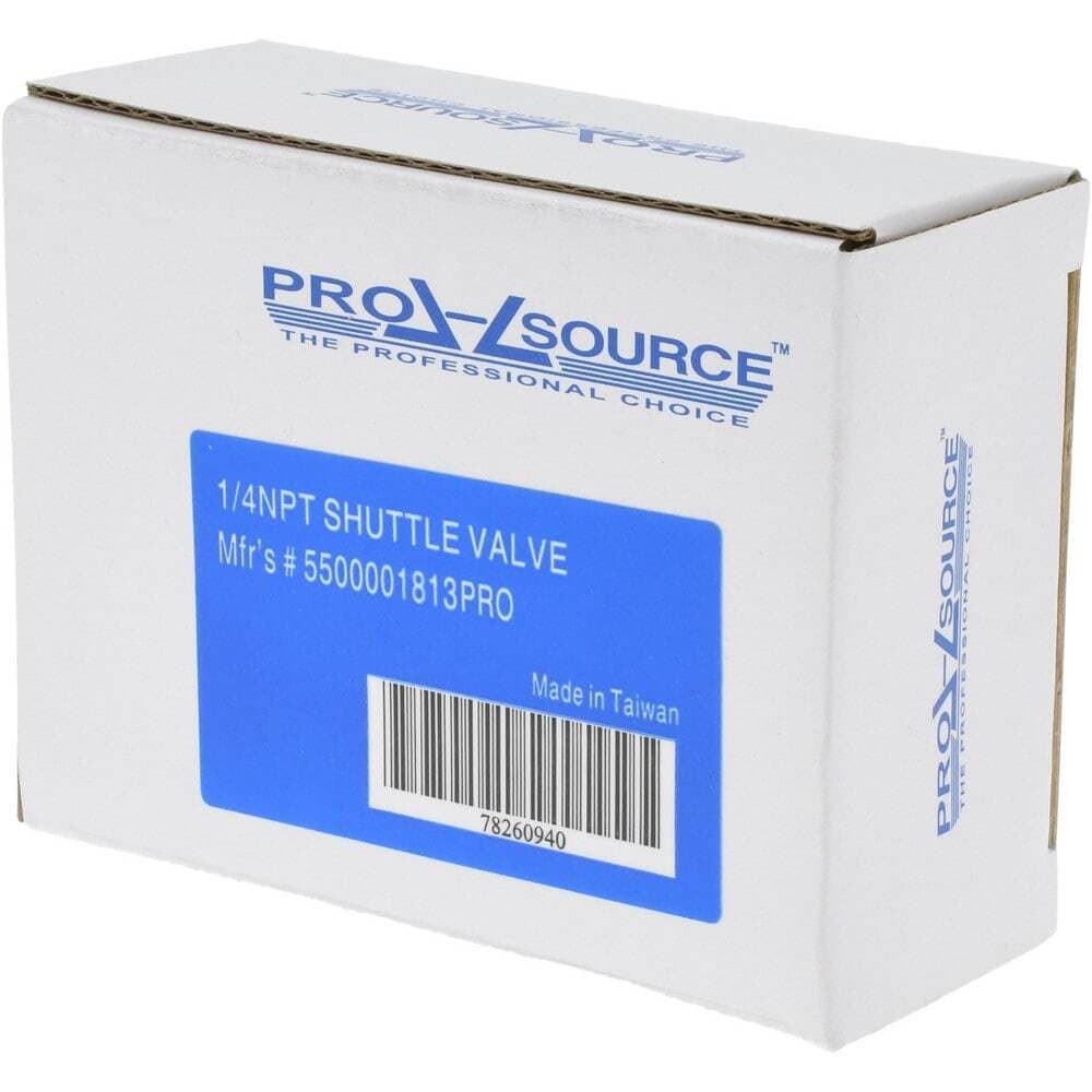PRO SOURCE 1/4 F NPT Air Control Shuttle Valve: 2 Inlets, 140 max PSI 2