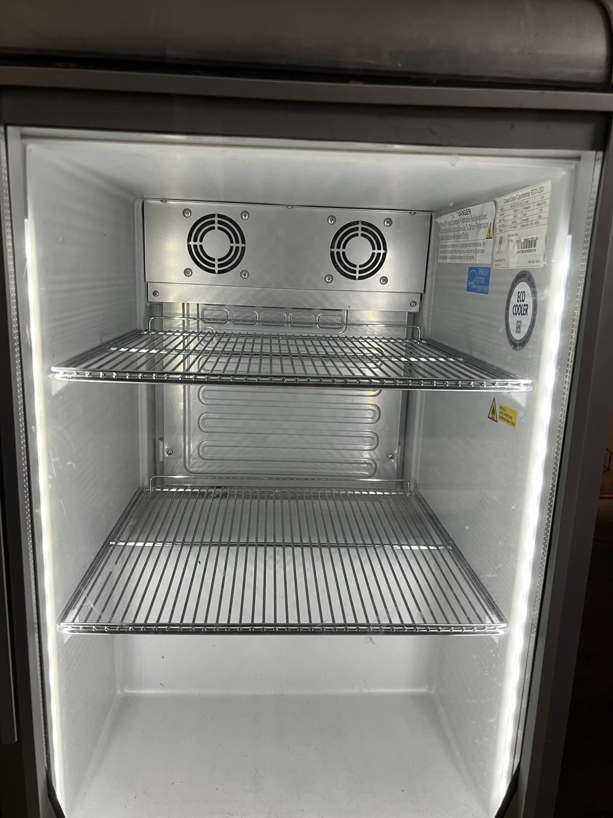 Red Bull Mini Fridge Lighted Cooler RB-GDC ECO LED Tested & Working Counter/Bar  3