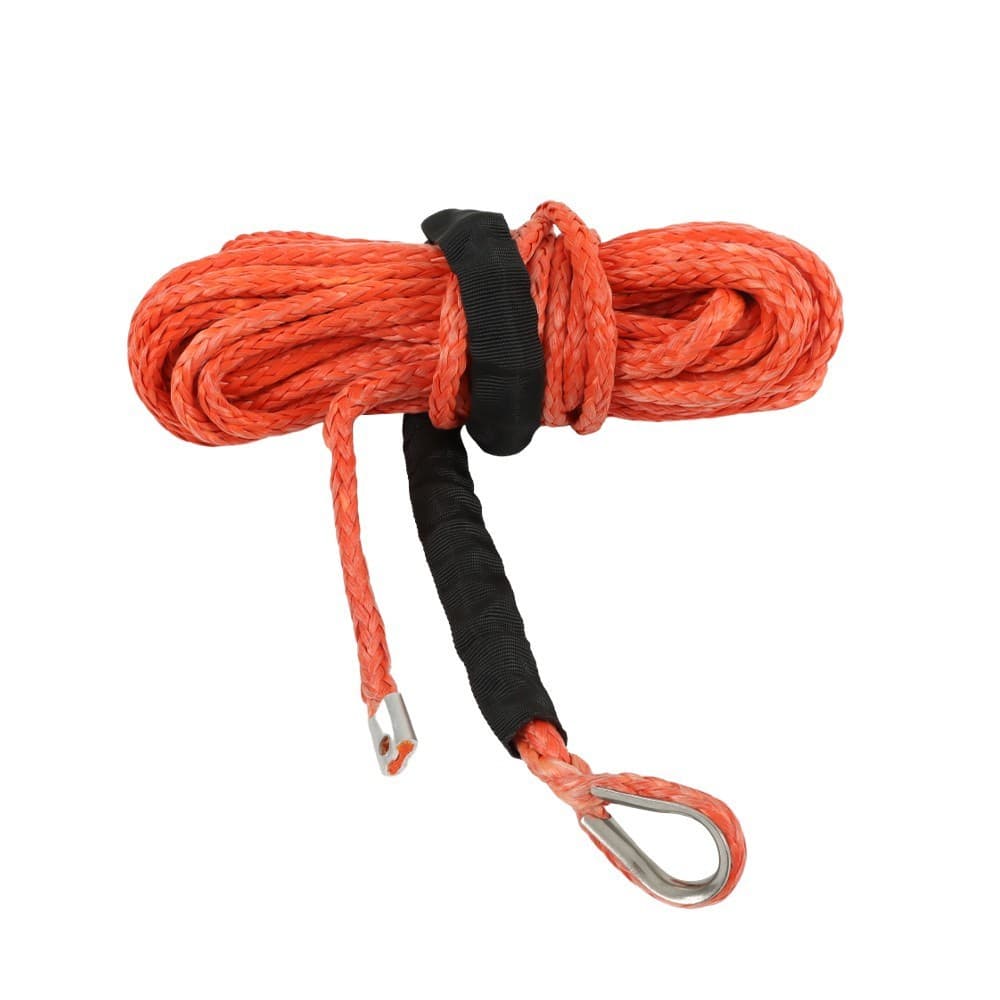 Synthetic Winch Rope Line Recovery Cable for ATV UTV w/ Sheath 5/16"x50' 12000LB 2