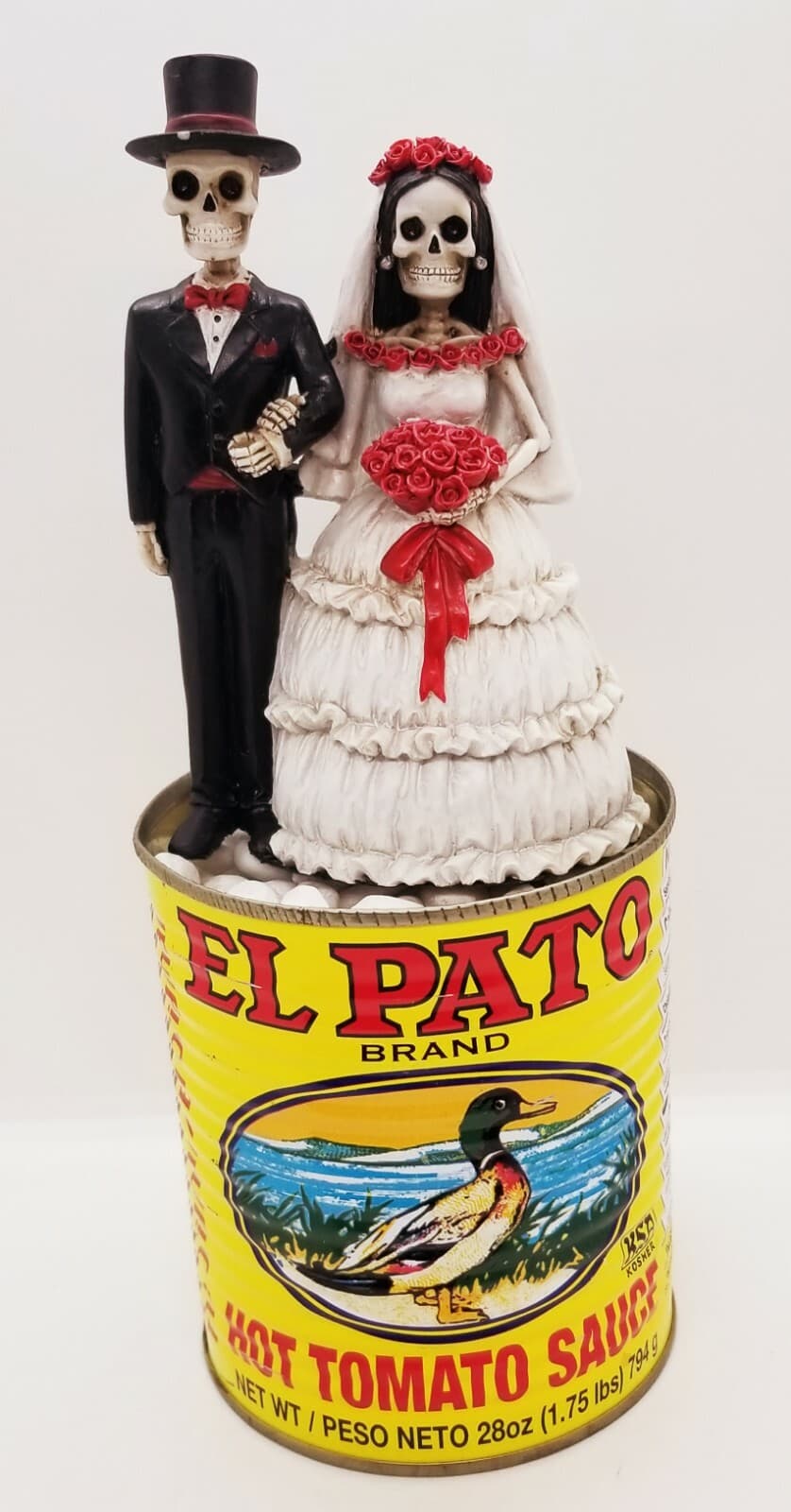 6 Large Empty El Pato Cans for Crafts, Centerpieces Weddings Quinceaneras WOW!! 5