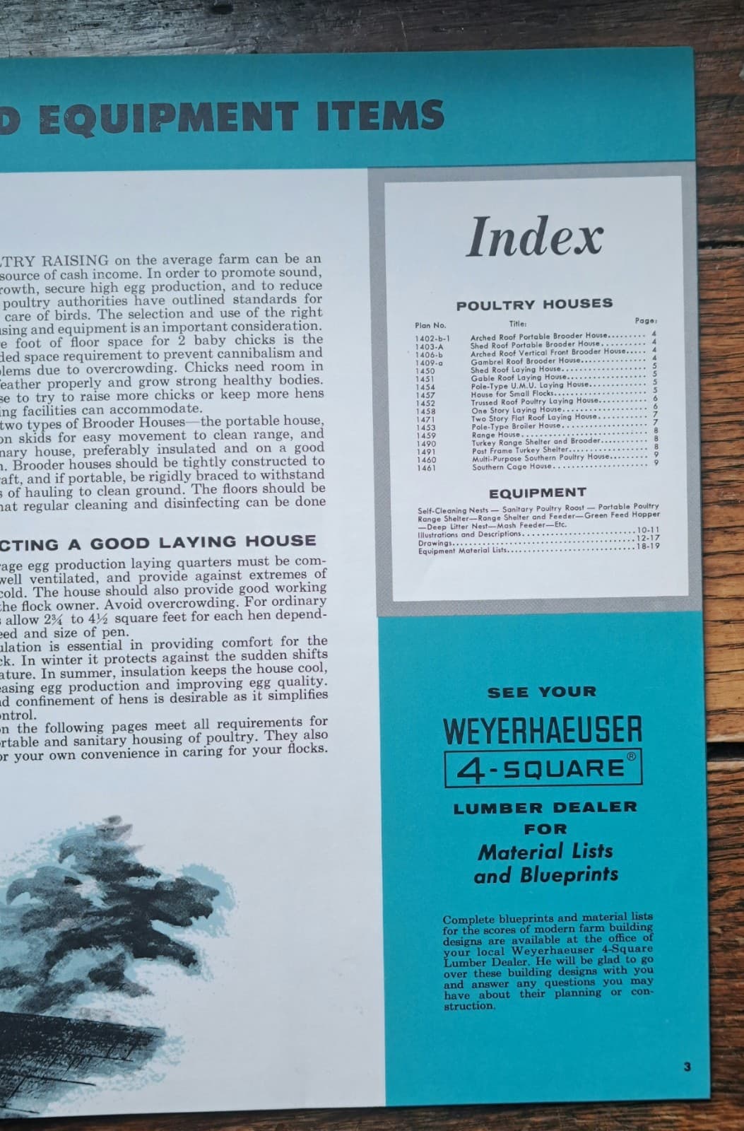 Poultry Houses and Equipment 1958 Weyerhaeuser 4-Square PB 2