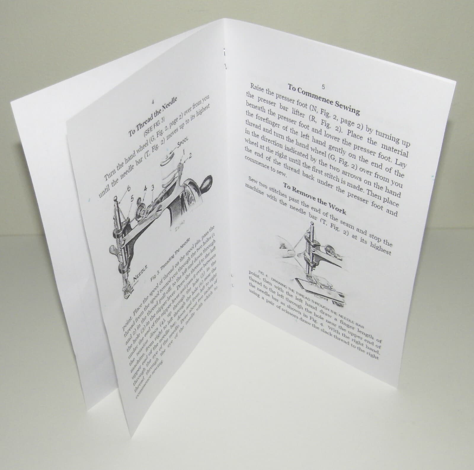 Singer 20 Toy Child Sewing Machine Instruction Manual Reproduction 4