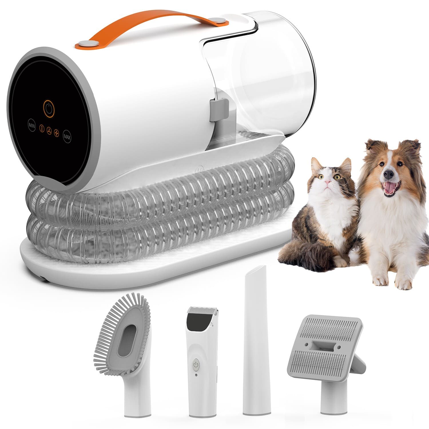 AIRROBO PG100 Pet Grooming Vacuum with 5 Grooming Tools, 12000Pa Suction Power 4
