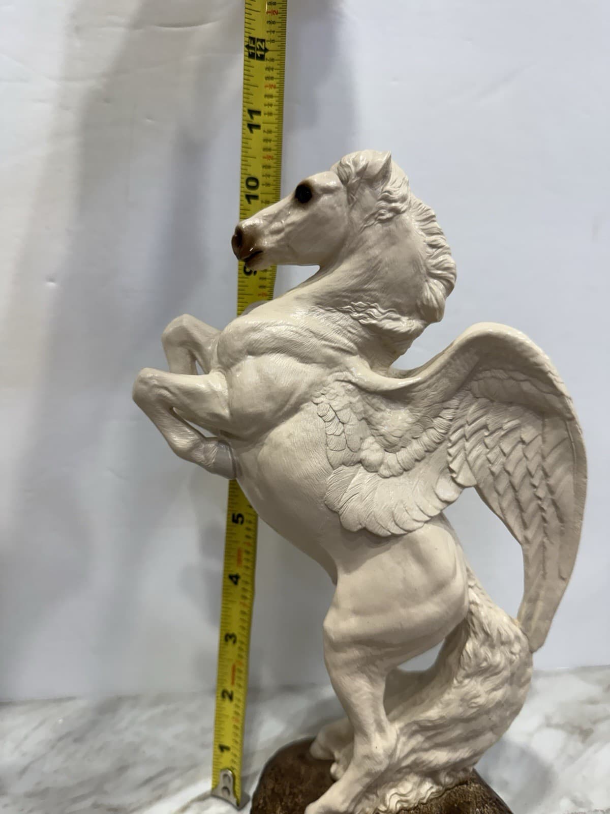WINDSTONE EDITIONS PEGASUS Statue White Stallion Rearing Retired MelodyPena 1991 6