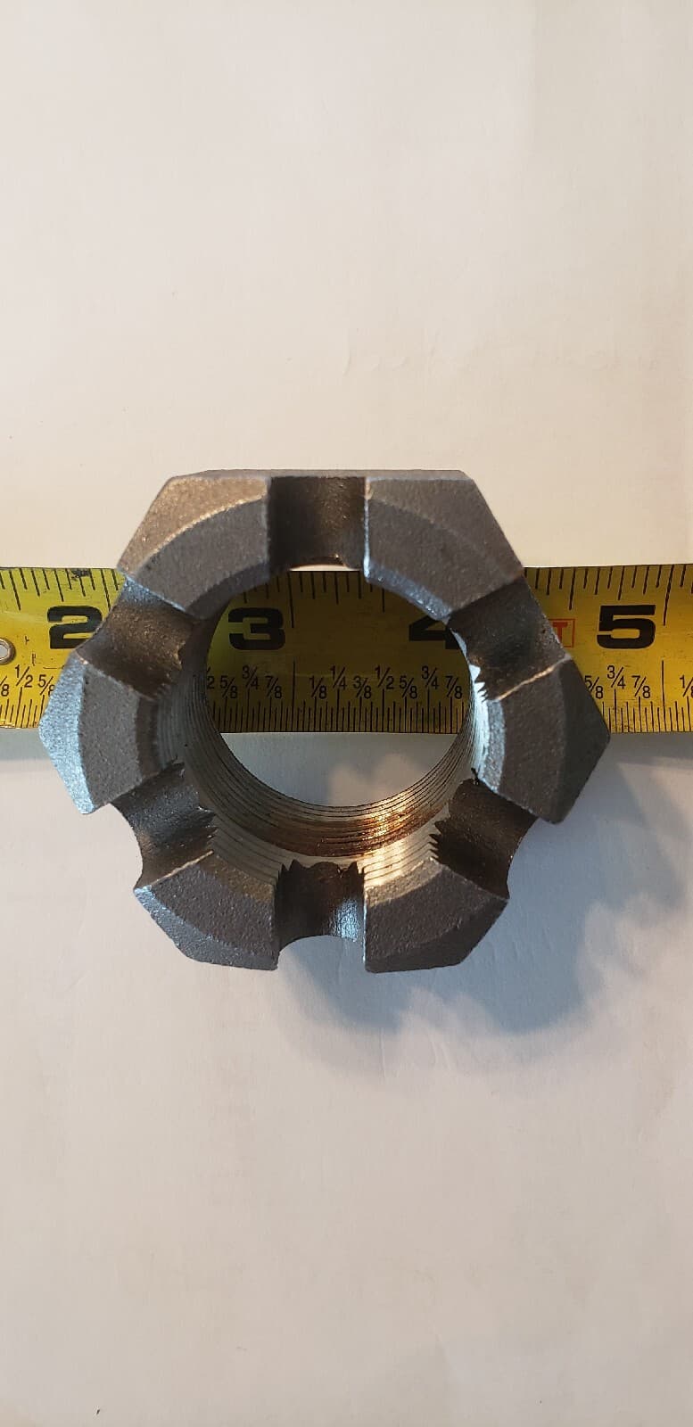 1 1/2-12 Astm A563 GR-A Slotted Hex Nut , Castle Nut
