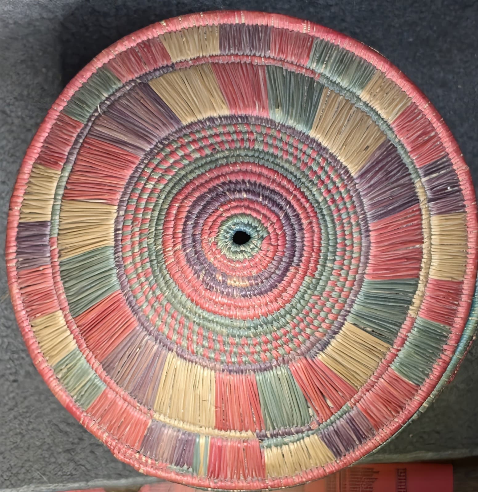 Vintage African Basket Sudanese Mosab Lidded Handcrafted Nubian Traditional Art 6