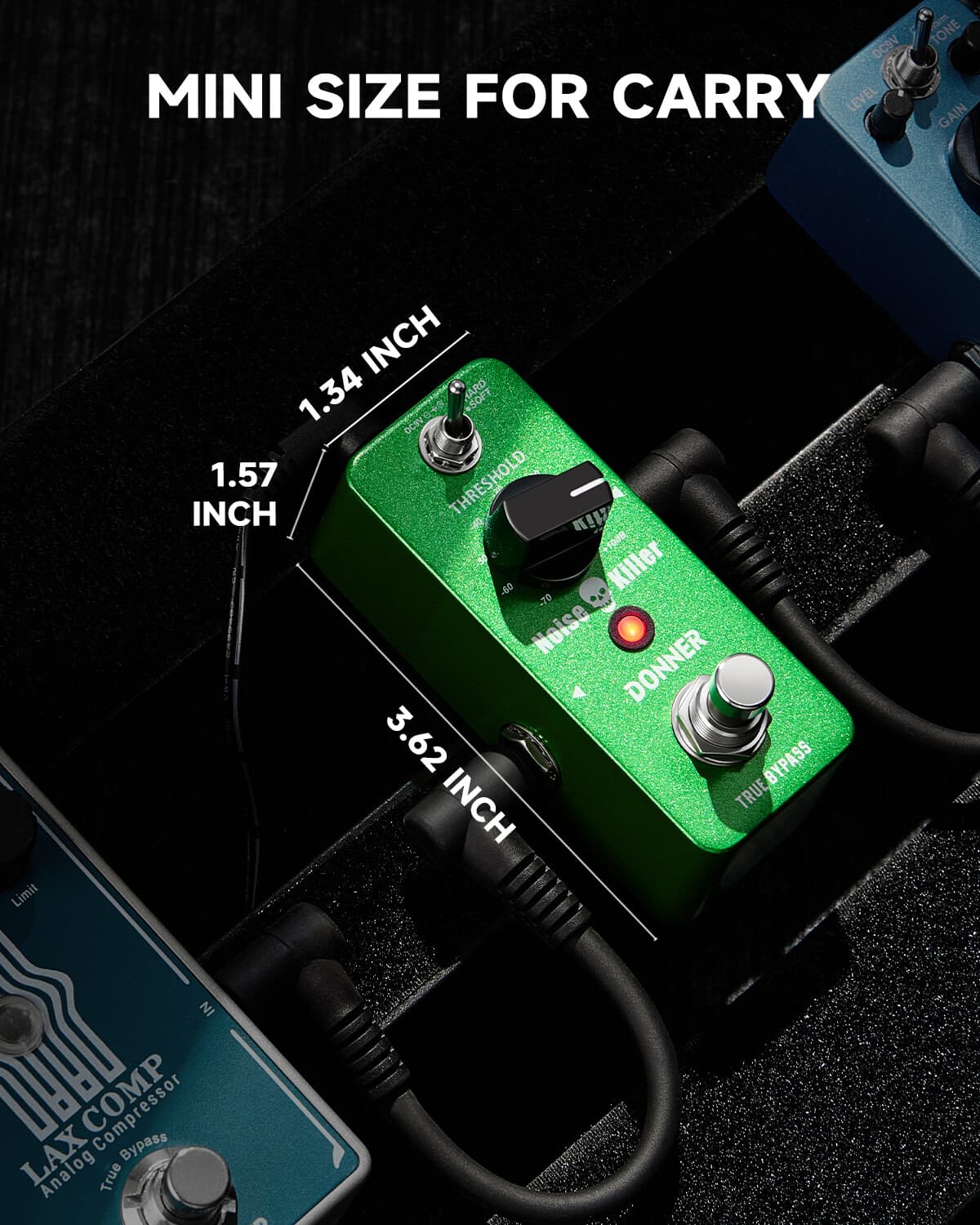 Donner Noise Gate Pedal Noise Killer Noise Suppressor Effect 2 ModesTrue Bypass 4
