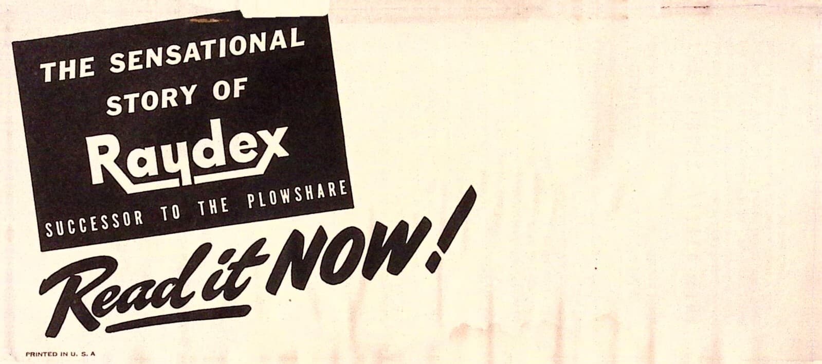 1941 Raydex Successor to the Plowshare Brochure Oliver Farm Equipment Co 2