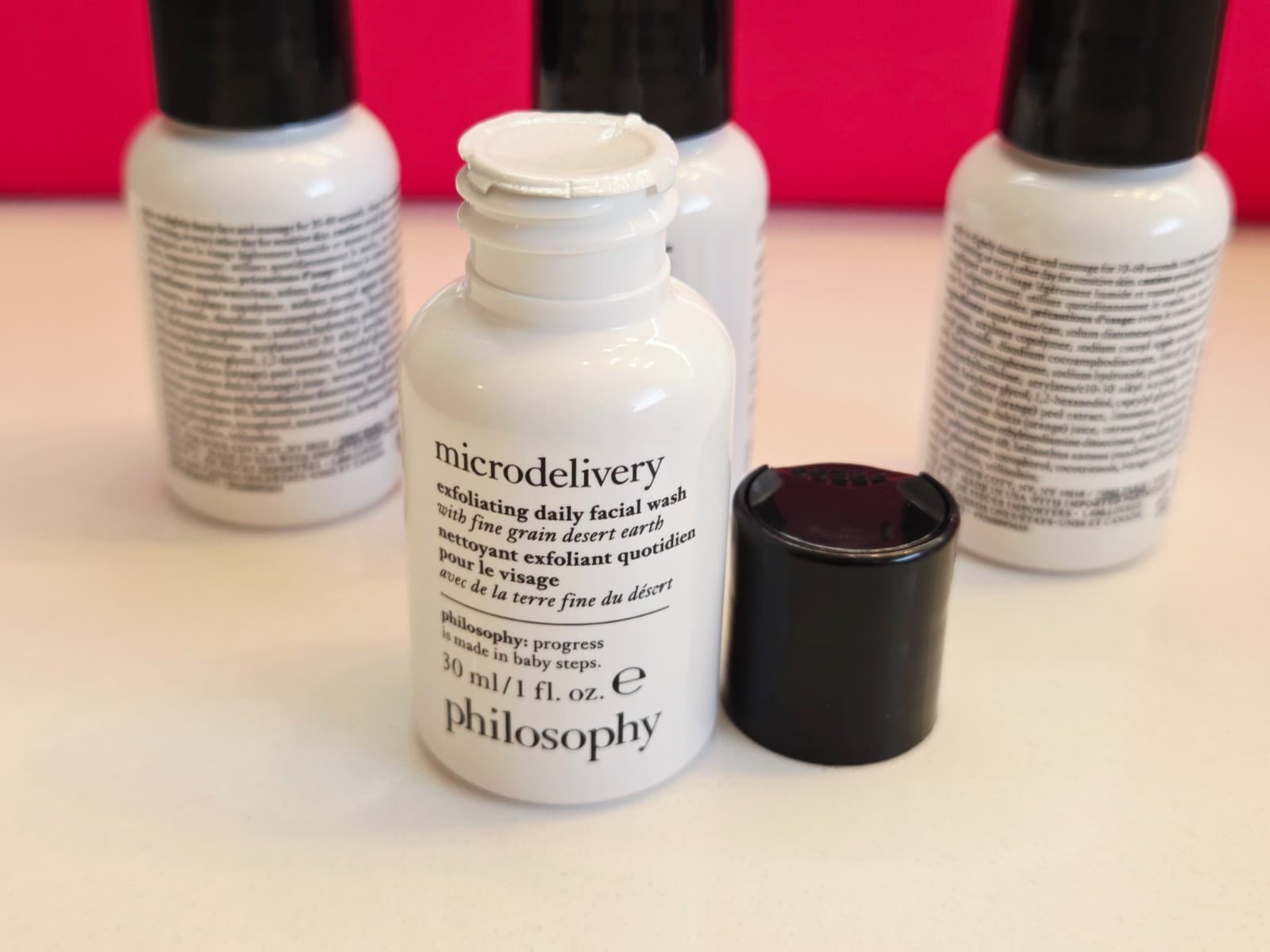 4.0 oz PHILOSOPHY MICRODELIVERY EXFOLIATING DAILY FACIAL WASH 1.0 oz ea SEALED 6