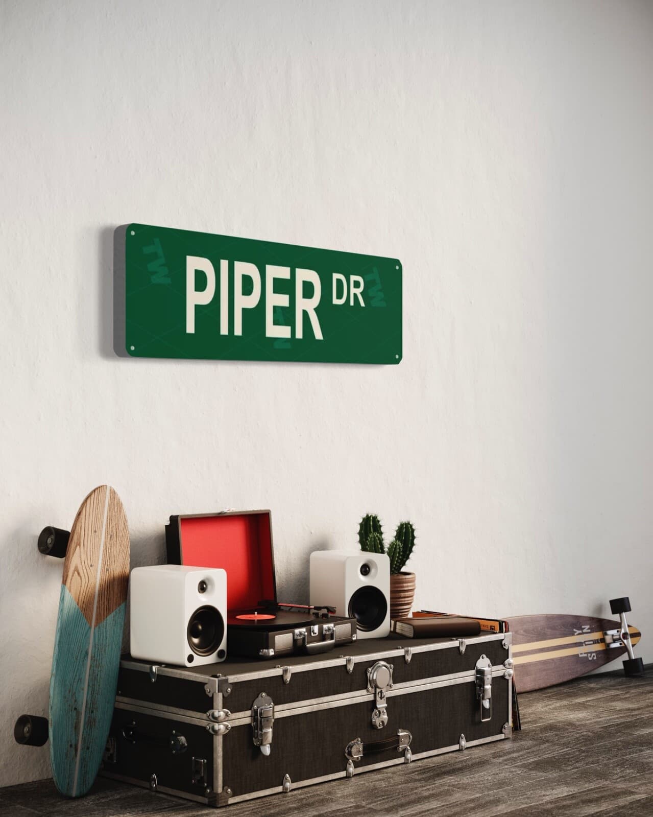 PIPER 11 X 4 TIN SIGN AVIATION AIRPLANE AIRCRAFT RETRO CUB MANUFACTURER DRIVE 4