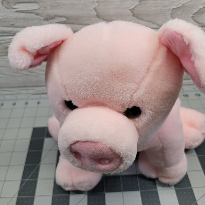 Pink Pig Piggy Puppet Ron Banafato Plush Stuffed Farm Animal No Oink Sound 4