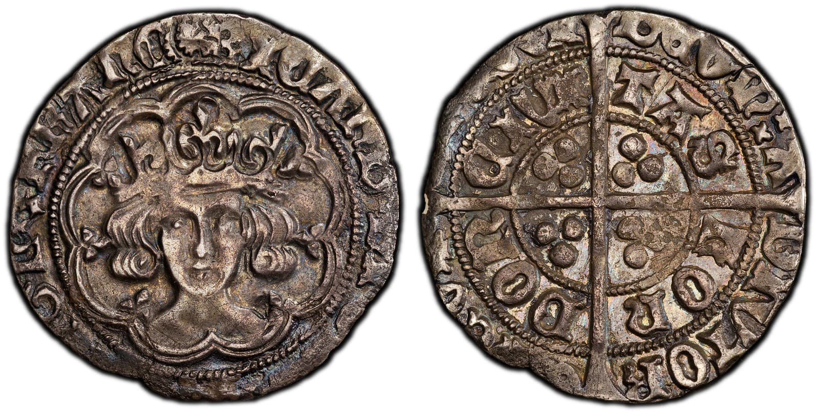 England Richard III. (1483-85)-(sun)(rose) AR Groat PCGS XF40 S-2157; North 1679