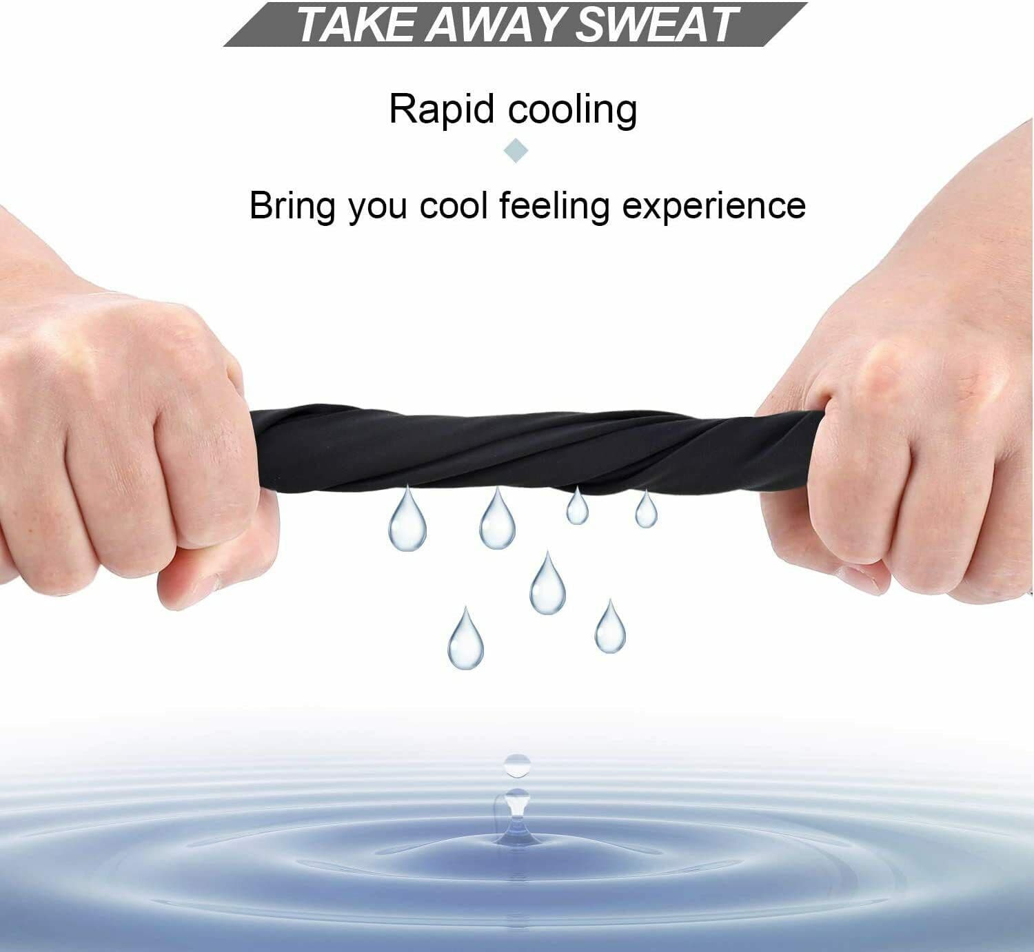 Neck Gaiter Bandana Face Mask Skull UV Sun Protection Cooling Gator Head Shield 3