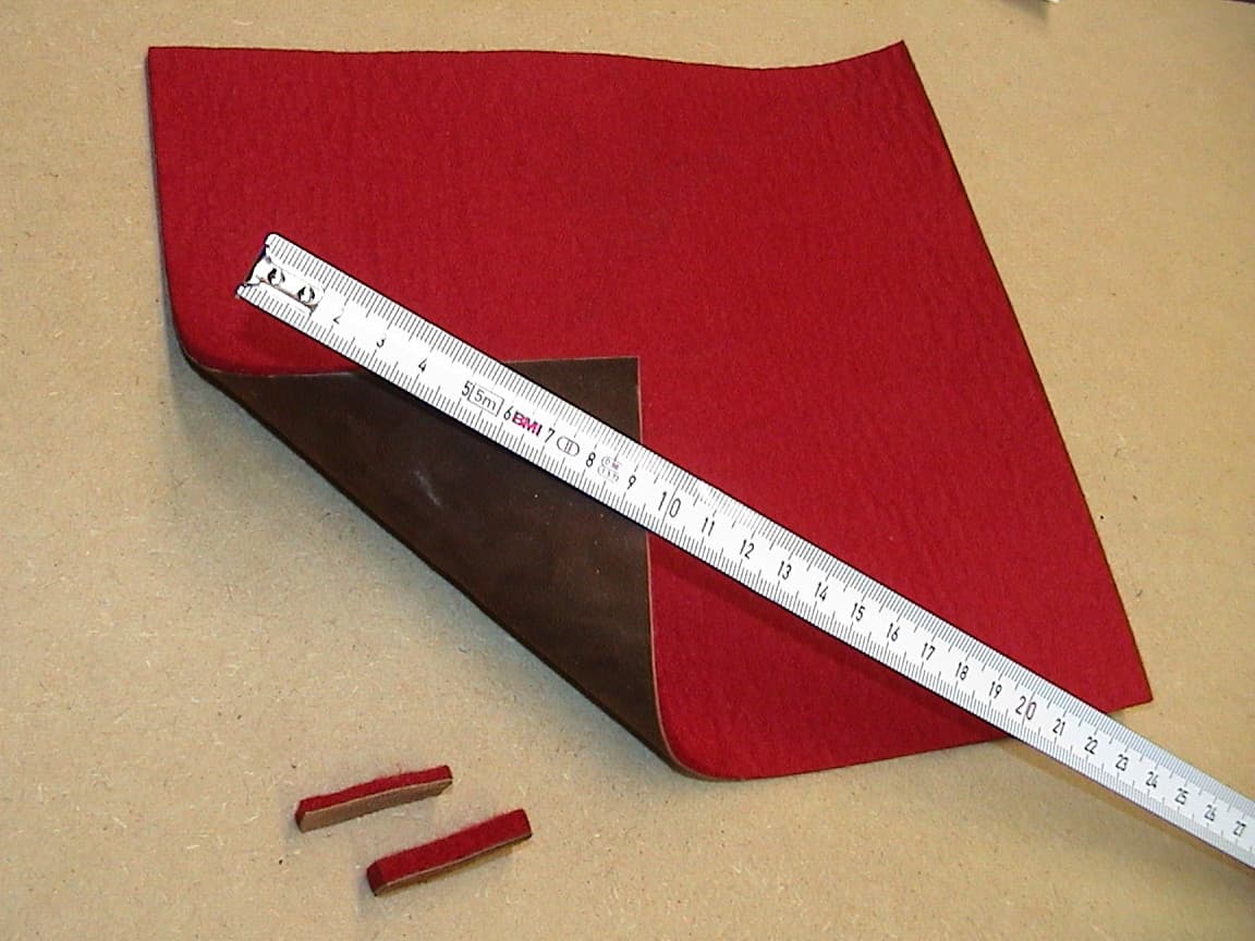 Accordion felt / leather flap covering treble, bass - felt / leather for accordion 3