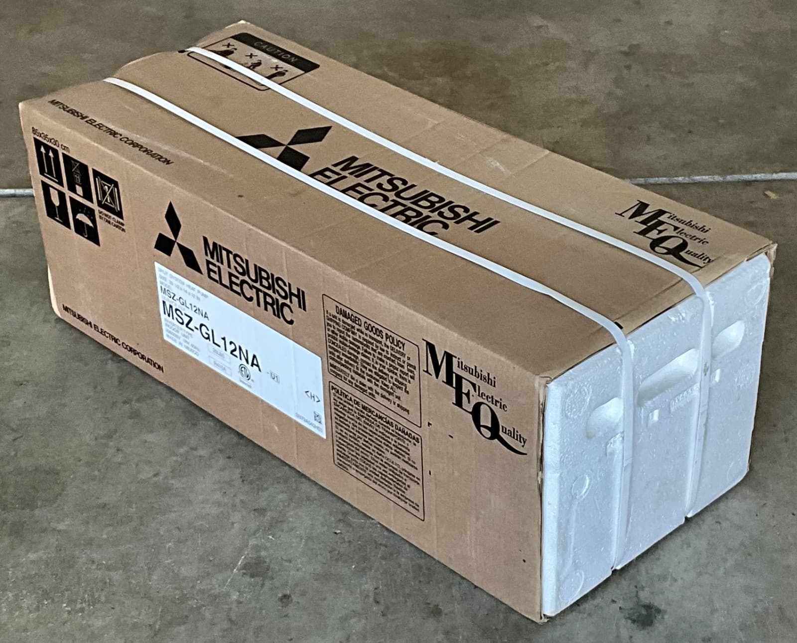 MITSUBISHI ELECTRIC 12K BTU MINI SPLIT SYSTEM HEAT PUMP, MSZ-GL12NA U1, NISB 2