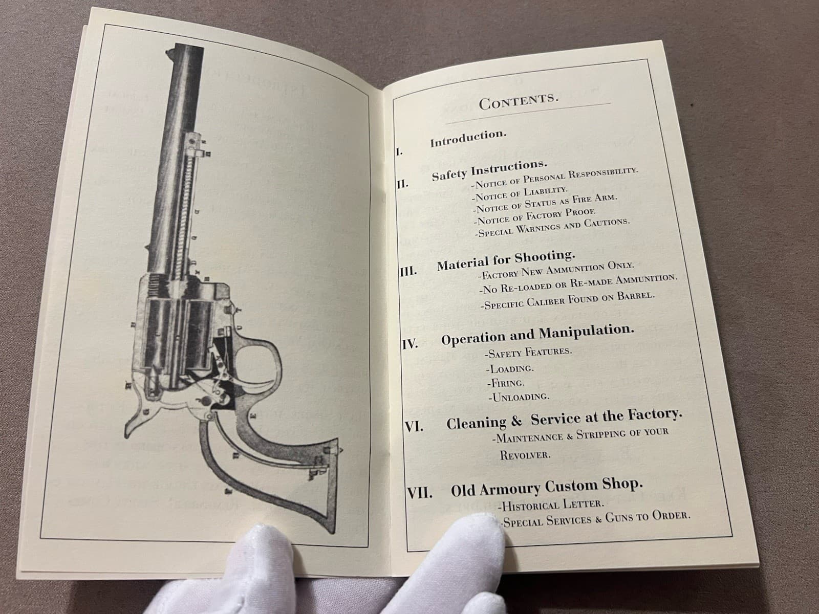 Factory Original USFA United States Fire Arms Single Action Manual 4