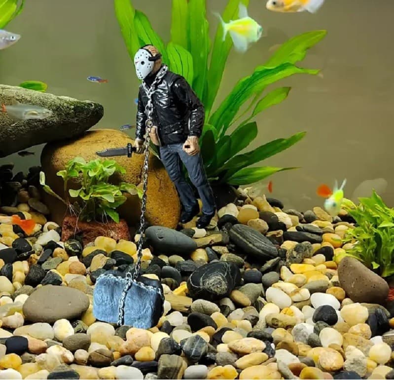 Jason Aquarium Ornament, Suitable for Freshwater and Saltwater Tanks