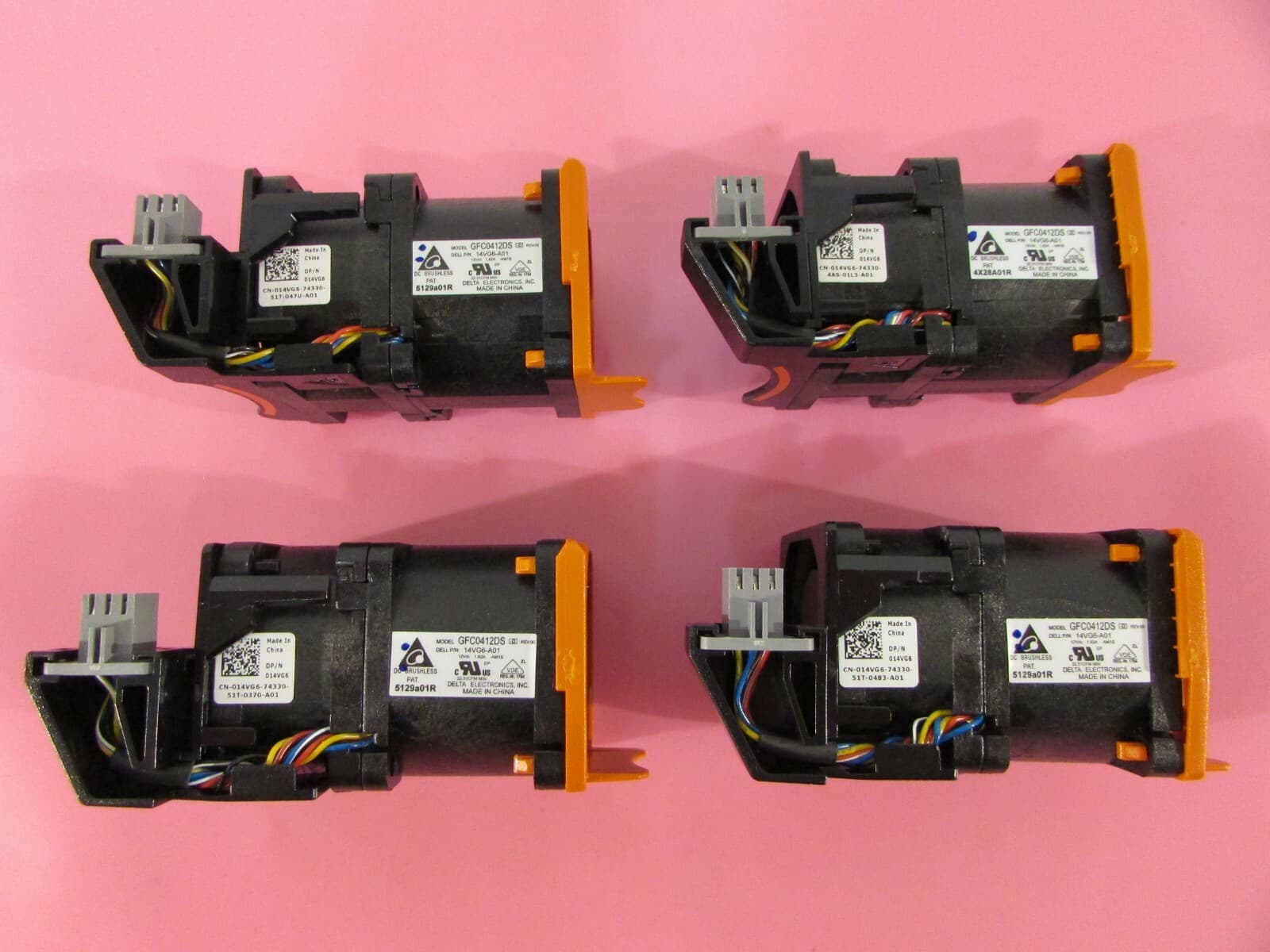 Lot Of 4 Dell PowerEdge R620 R630 5H Delta Electronics Cooling Fan GFC0412DS 3