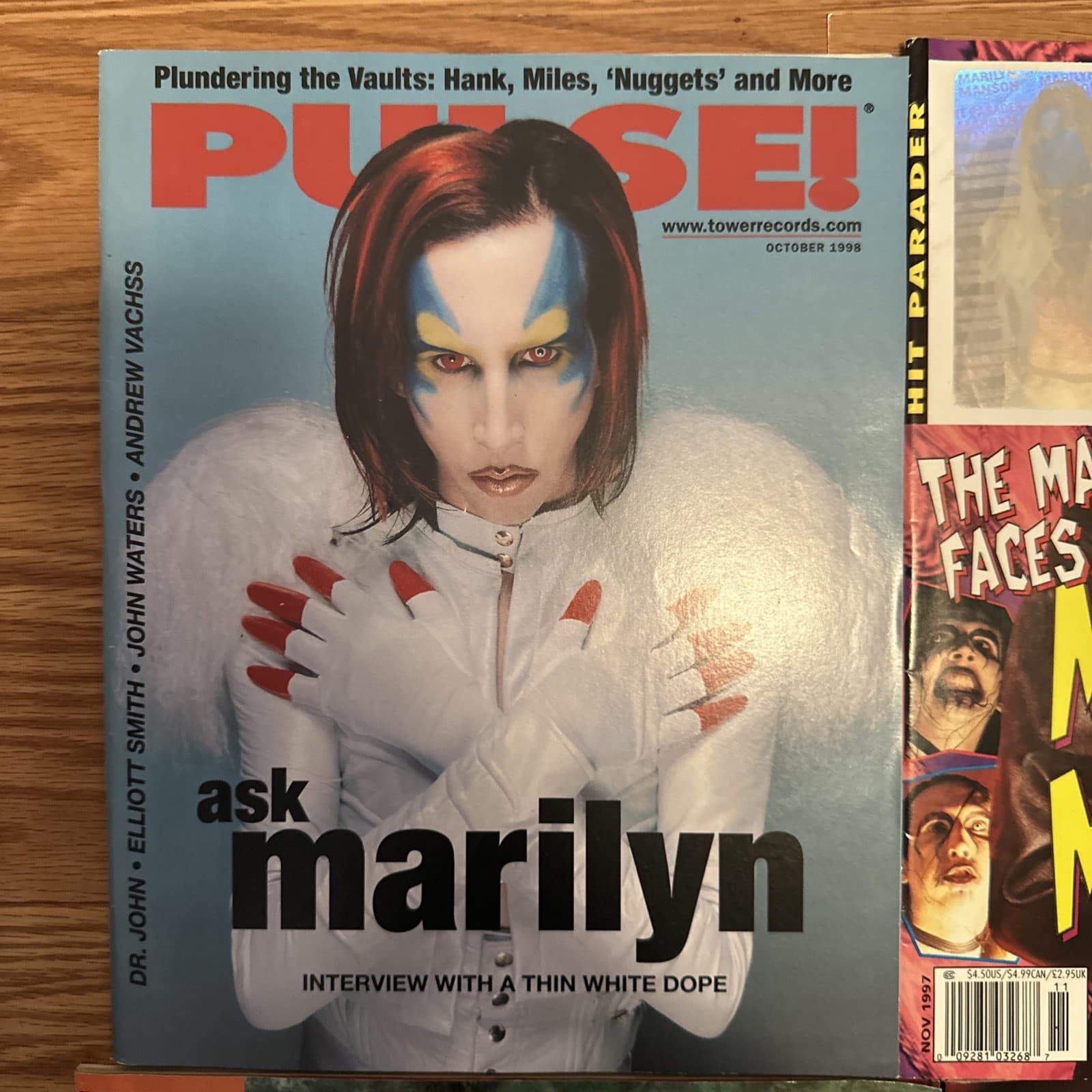 Vintage Marilyn Manson Magazine LOT Of 4 AP, Pulse, Hit Parader 3