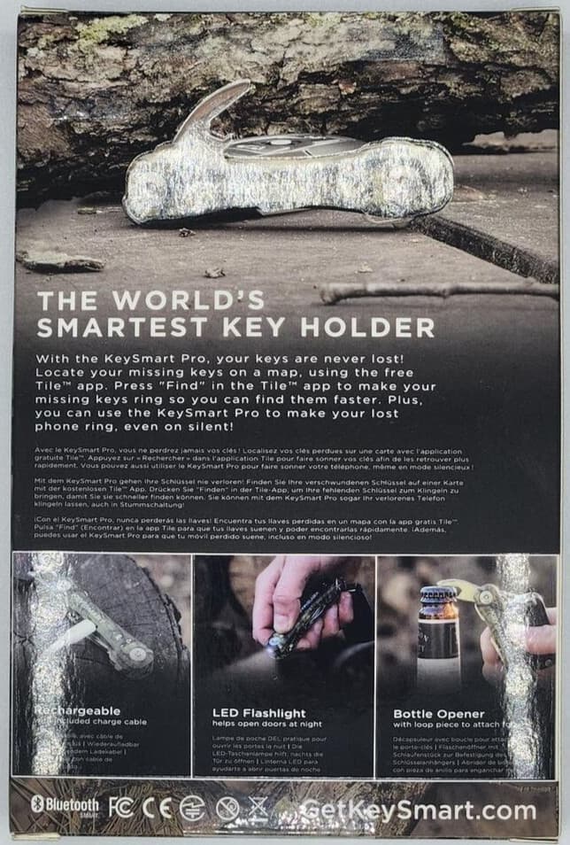 KeySmart - Pro with Tile Smart Technology, Mossy Oak Camo 2