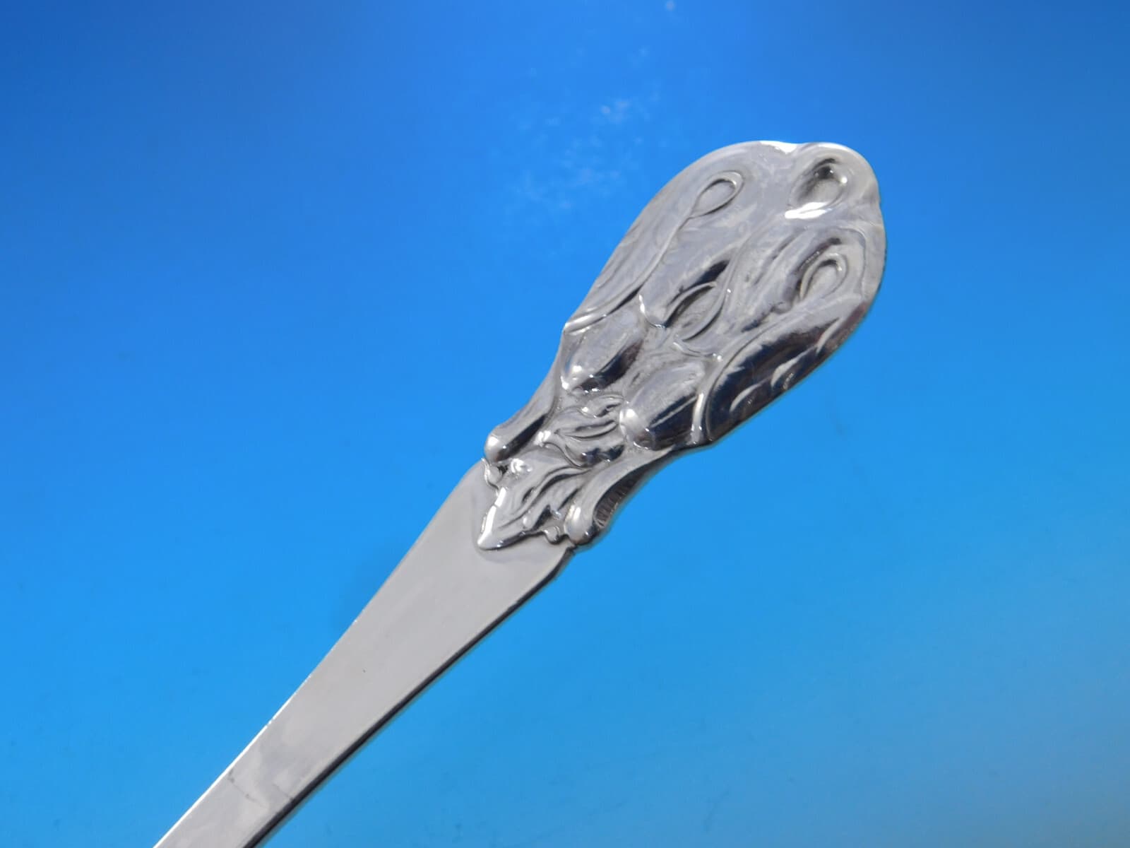 Blossom by Carl Poul Petersen Sterling Silver Flatware Set Dinner Service 40 pcs 3