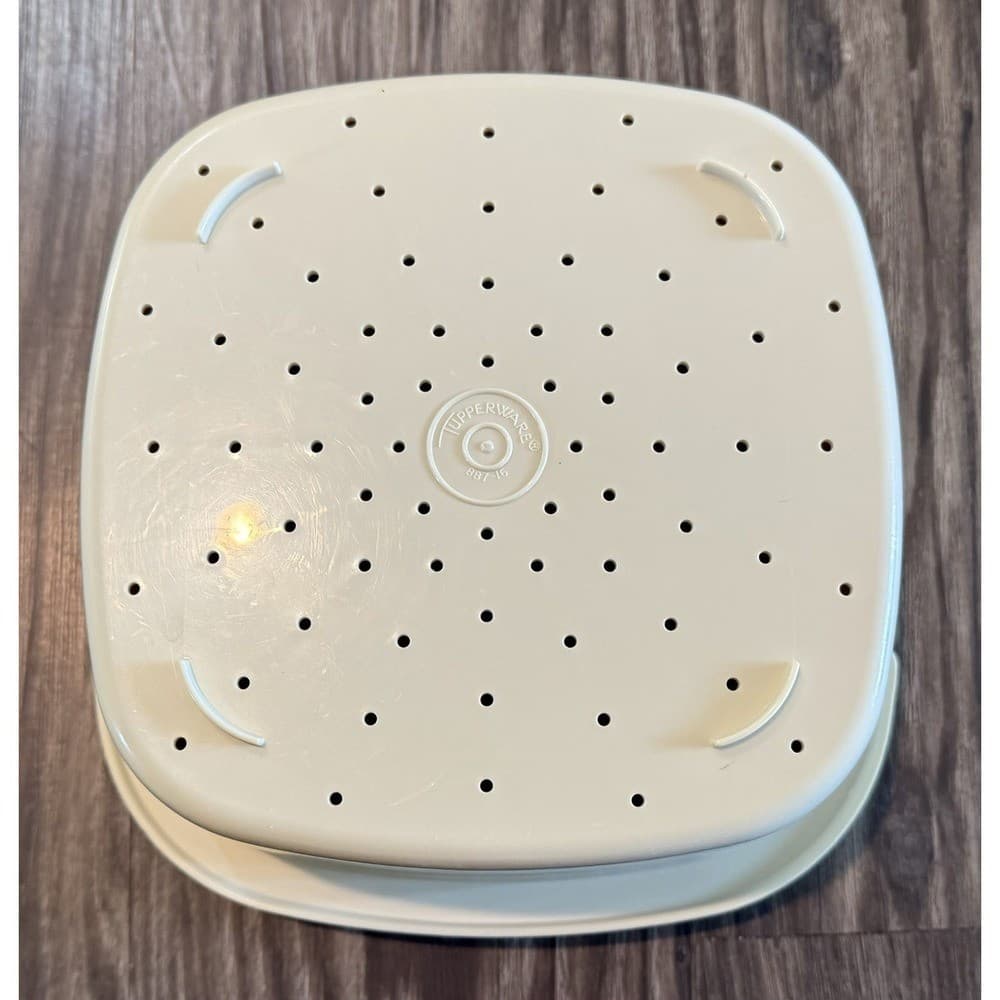 Vintage TUPPERWARE STEAMER SET, Harvest Gold, Parts 887-9, 888-9, 889-10 4