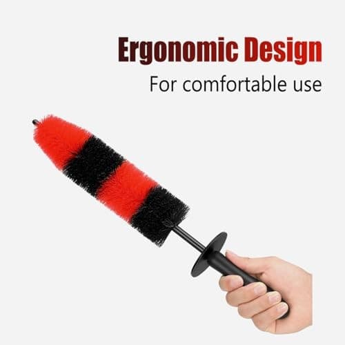 Wheel Rim Brush, Soft Bristle Long Car Tire Detailing Washing Tool for Exhaust  6