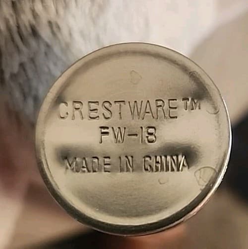 Crestware Fw18 Whip, Stainless Steel, 18 In DISK EUC Commercial Kitchen Ware 2