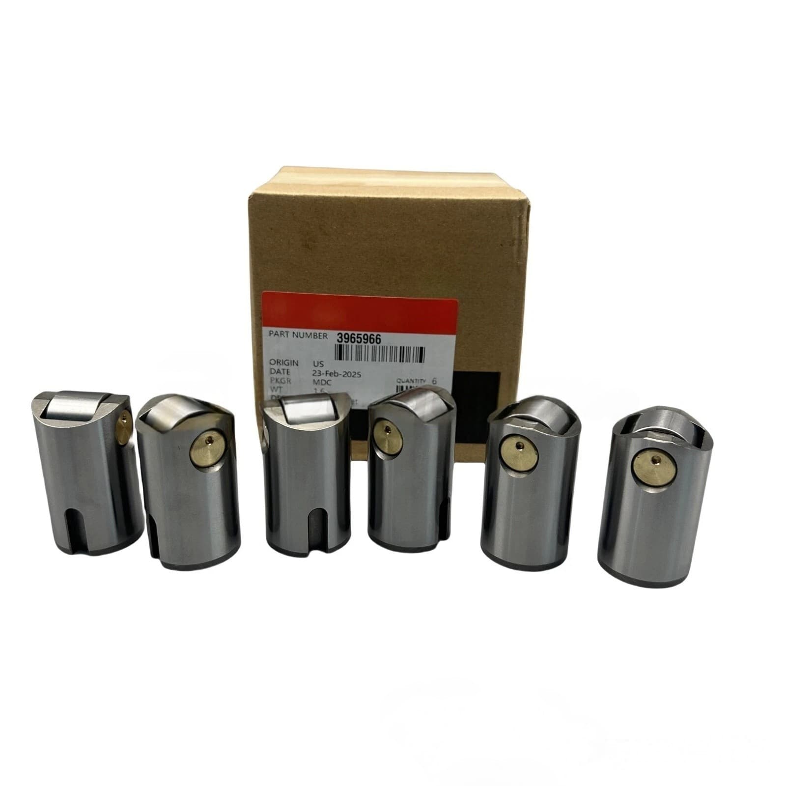 Set of 6 Tappet Valve Cam Followers For Cummins 8.3L 6CT ISC QSL ISL 3965966 3