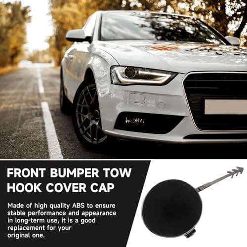 Front Bumper Tow Hook Cover Cap for Audi A4 2009-2012 | Durable and Sturdy |  4