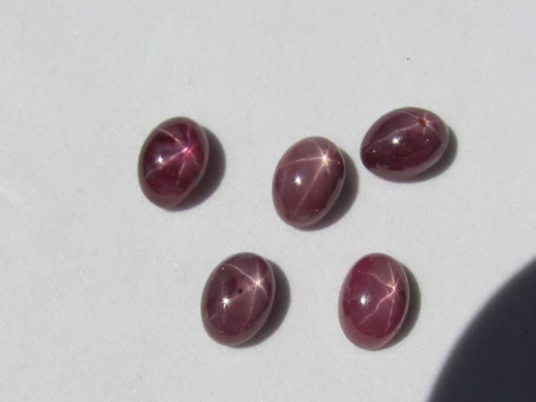 RARE Lot STAR Ruby Cabs 8 cts.!!!!! 3