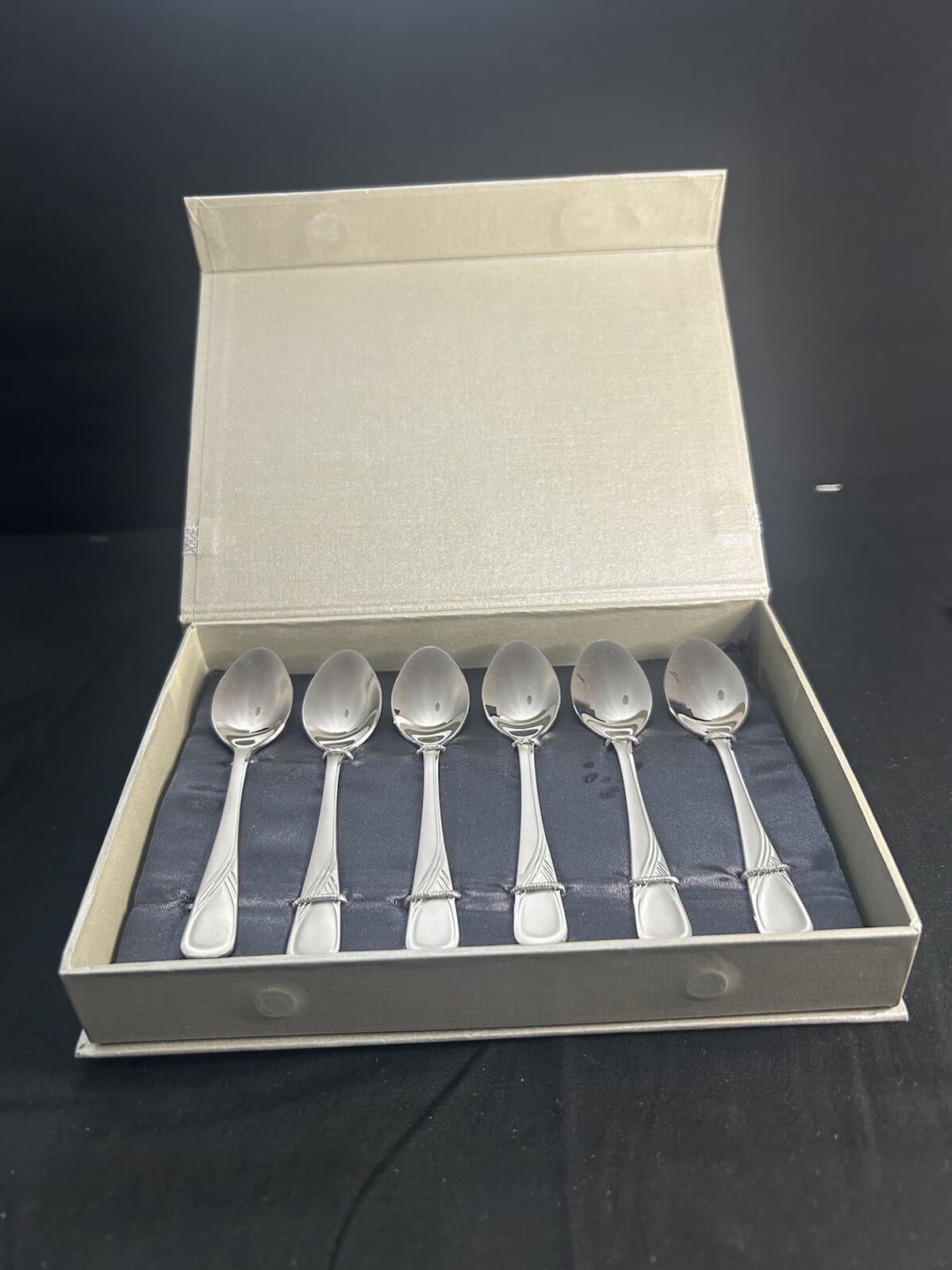 D’Lusso Demitasse Espresso Spoons Stainless Steel #SW603 Set of 6 NIB 2