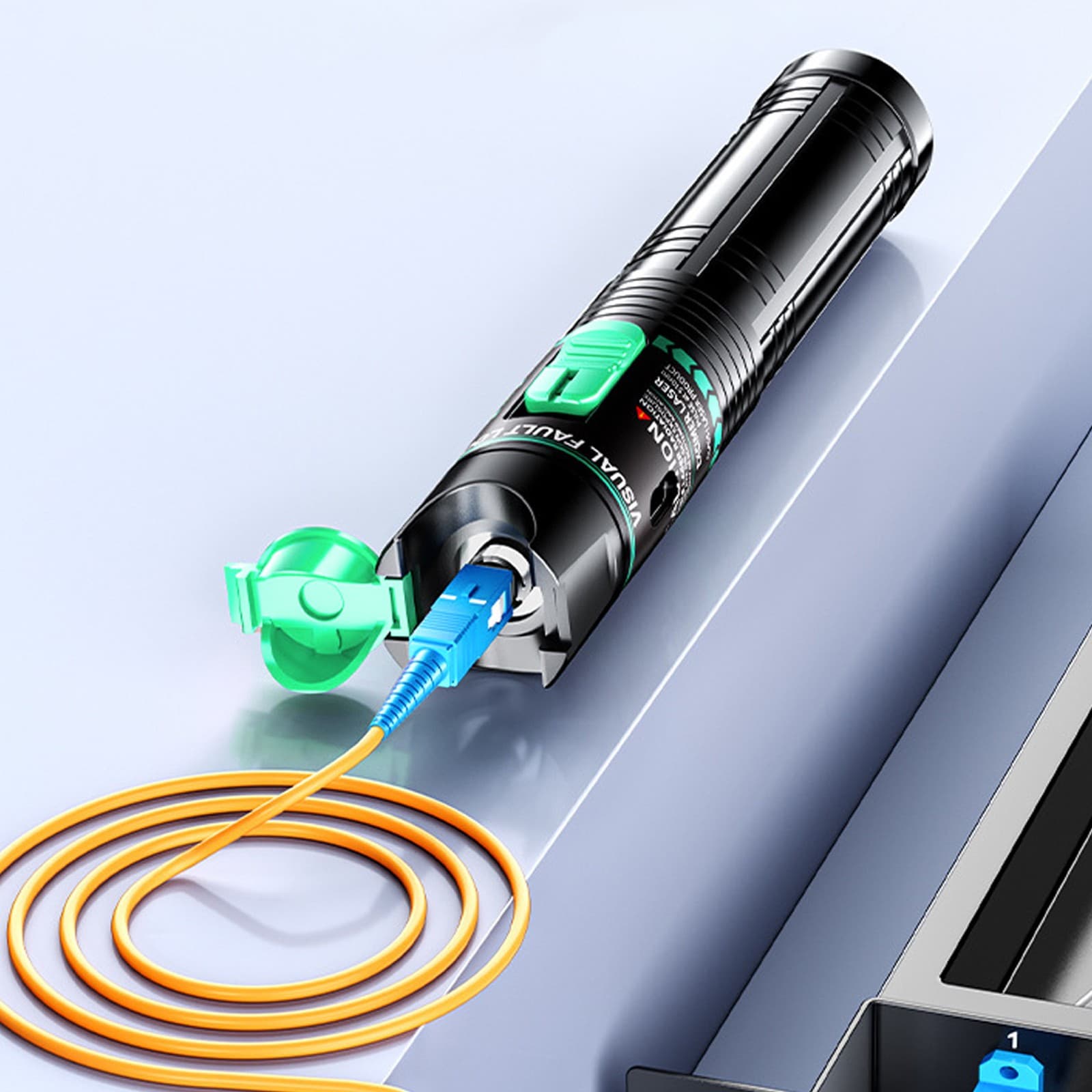 Visual Fault Locator Pen 30KM VFL Non Touch Portable Fiber Optic Cable Tester 5