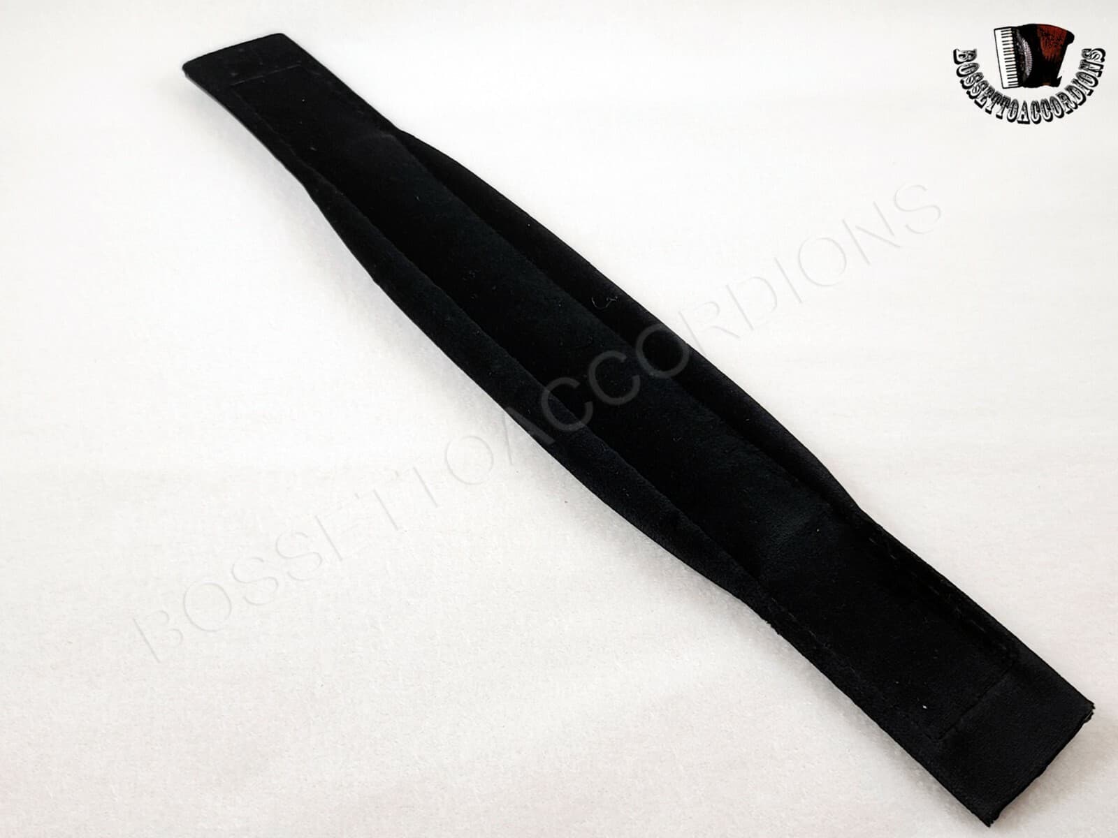 ACCORDION BASS STRAP Top Quality Black Leather / Velvet 400x53 5