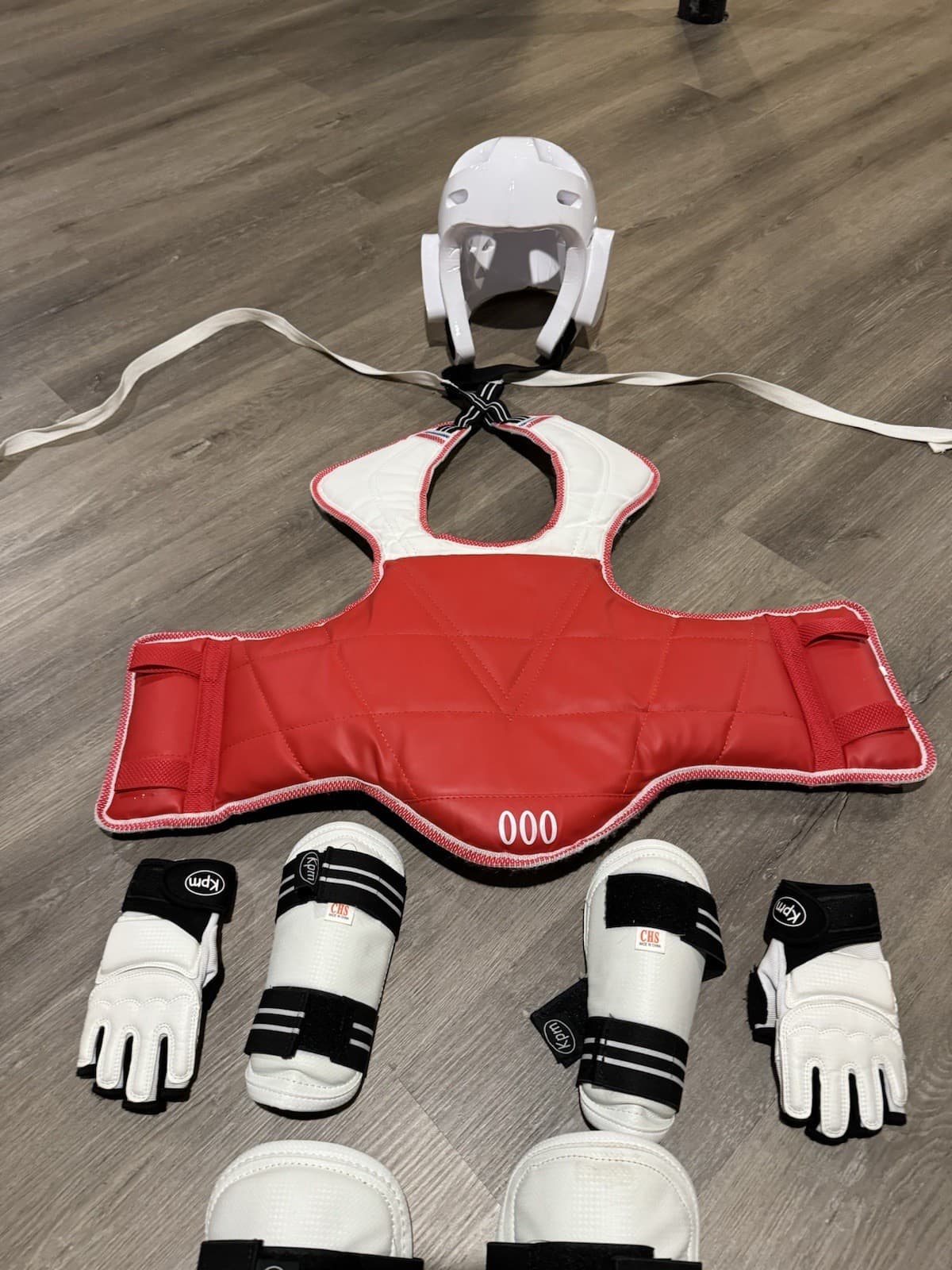 Kids Taekwondo Sparring Gear Set Including 5-6 Years Martial Arts Equipment 6