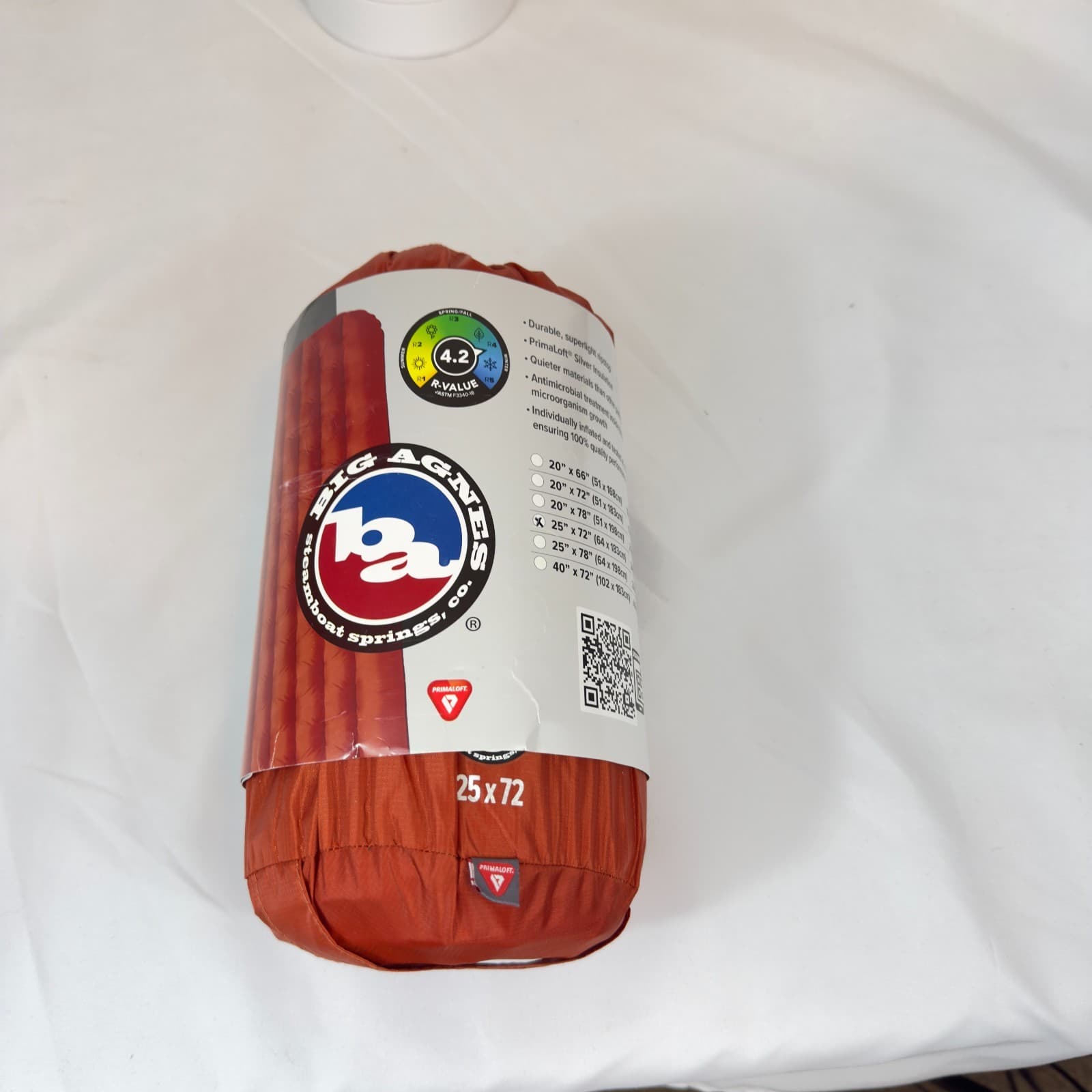 Big Agnes Rapide SL Insulated Sleeping Pad 25x72 Inches 3