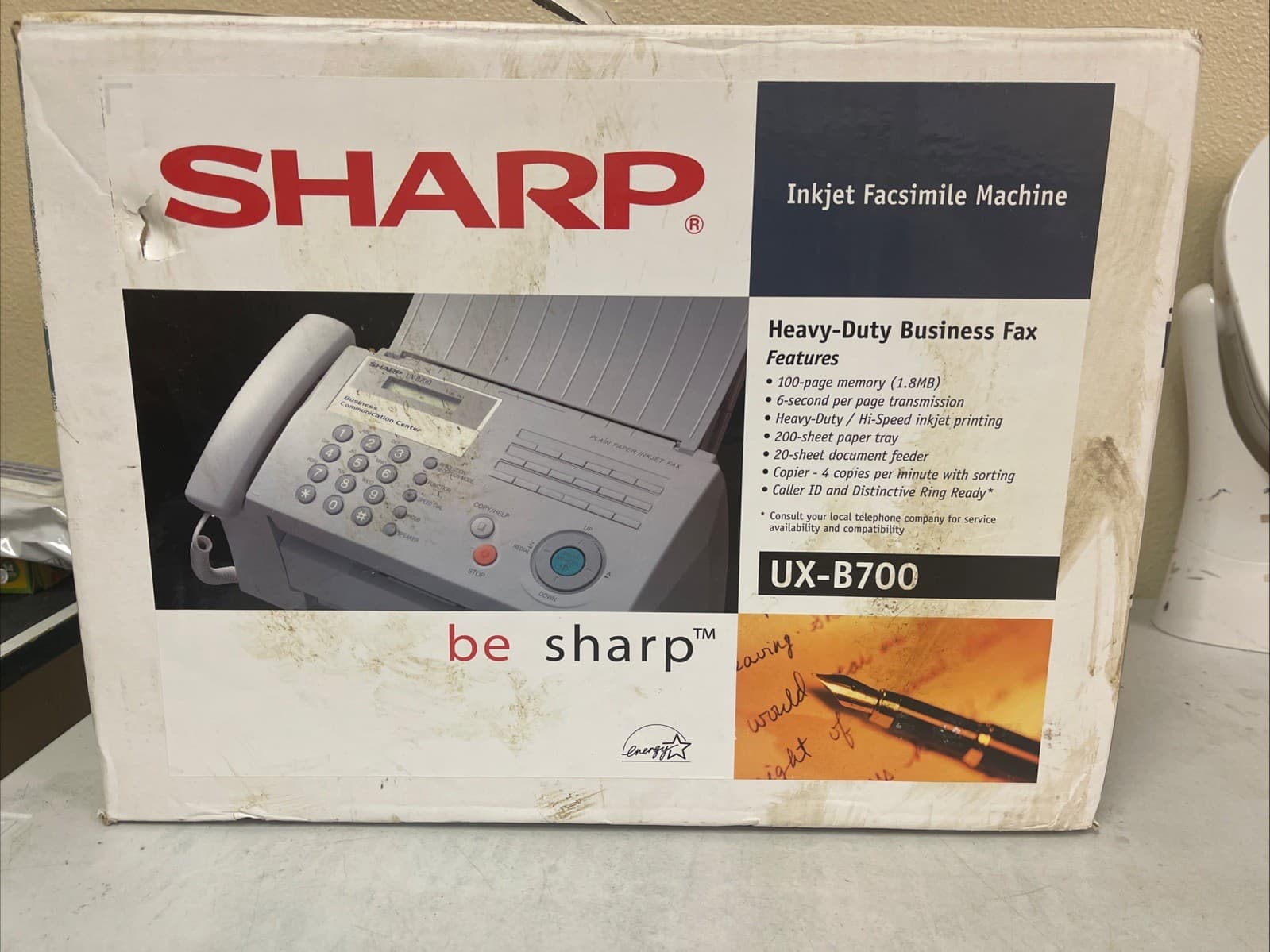 Sharp UX-B700 Large-Capacity Business Inkjet Fax Machine Facsimile Secure